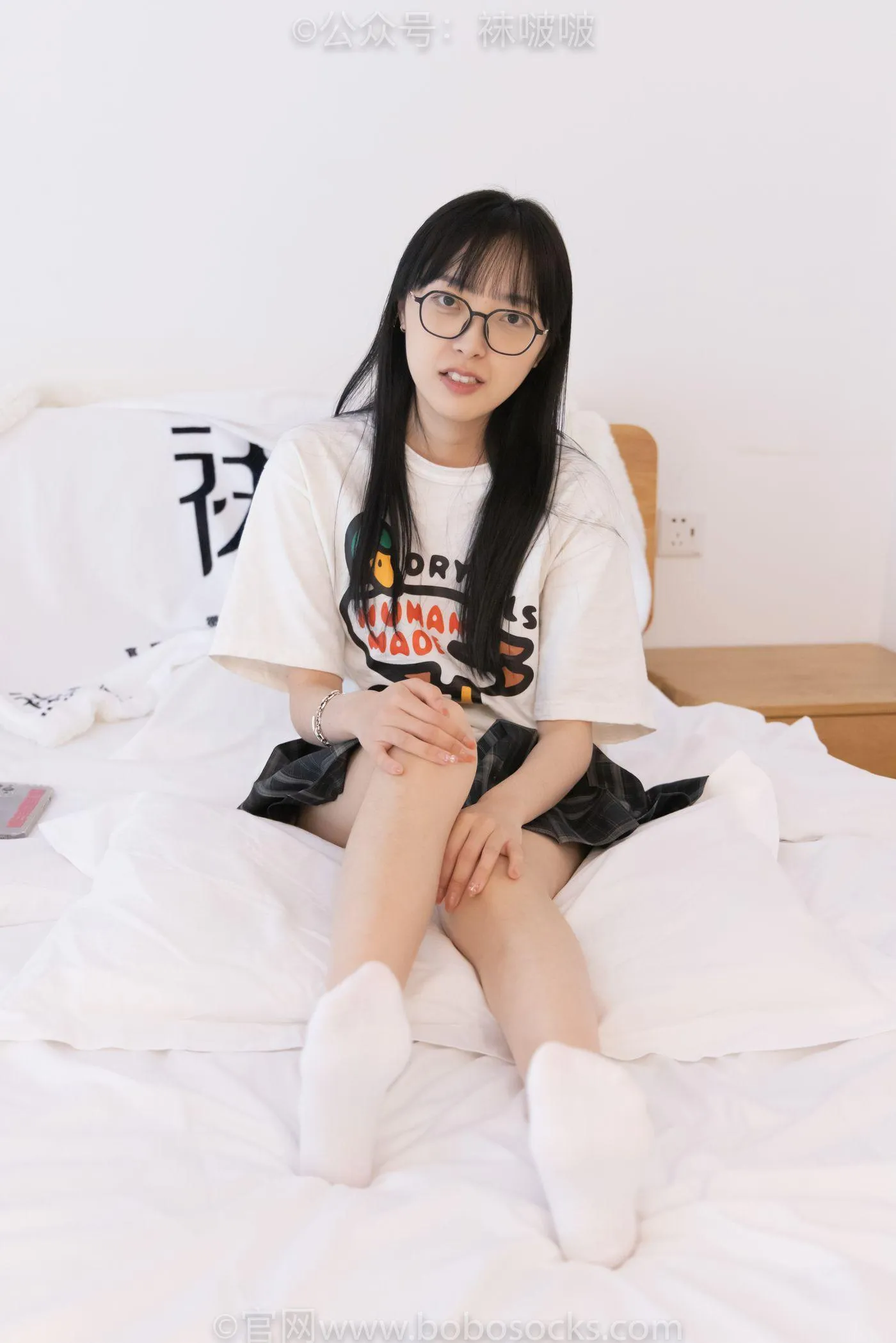 [BoBoSocks袜啵啵]NO.073 稚予-贝壳头、白棉袜、裸足 [145P]插图1